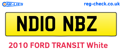 ND10NBZ are the vehicle registration plates.