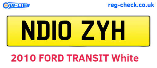 ND10ZYH are the vehicle registration plates.