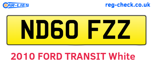 ND60FZZ are the vehicle registration plates.