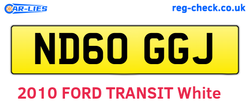 ND60GGJ are the vehicle registration plates.