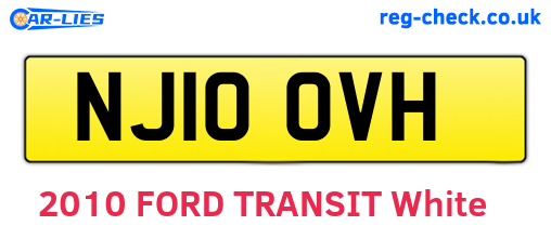 NJ10OVH are the vehicle registration plates.
