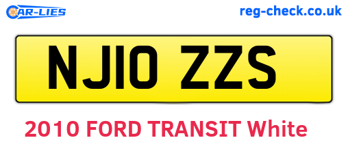 NJ10ZZS are the vehicle registration plates.