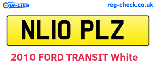 NL10PLZ are the vehicle registration plates.