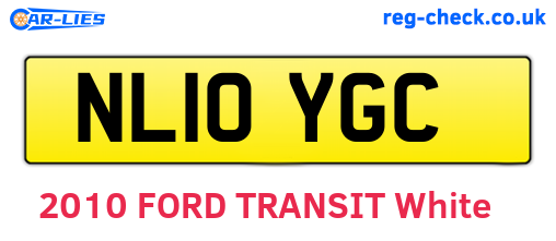 NL10YGC are the vehicle registration plates.
