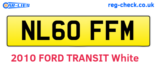 NL60FFM are the vehicle registration plates.