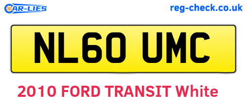 NL60UMC are the vehicle registration plates.
