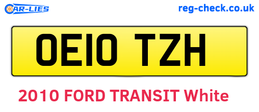 OE10TZH are the vehicle registration plates.