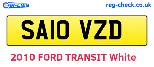 SA10VZD are the vehicle registration plates.