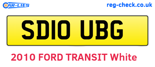 SD10UBG are the vehicle registration plates.