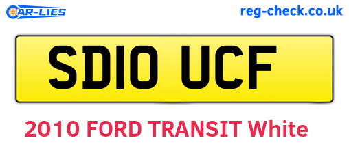 SD10UCF are the vehicle registration plates.