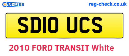 SD10UCS are the vehicle registration plates.