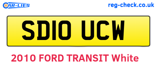SD10UCW are the vehicle registration plates.