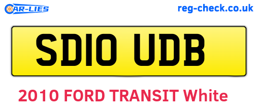 SD10UDB are the vehicle registration plates.