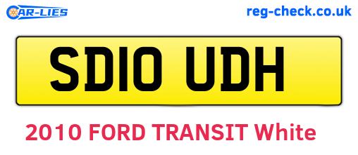 SD10UDH are the vehicle registration plates.