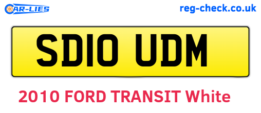 SD10UDM are the vehicle registration plates.