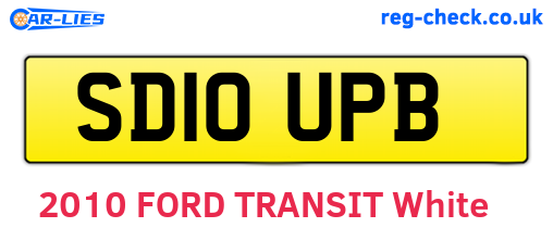 SD10UPB are the vehicle registration plates.