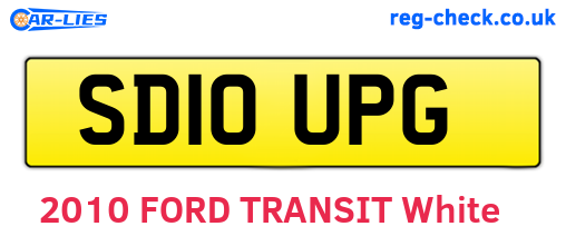 SD10UPG are the vehicle registration plates.