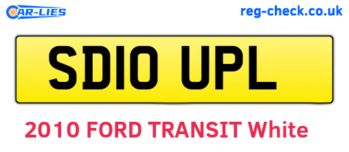 SD10UPL are the vehicle registration plates.