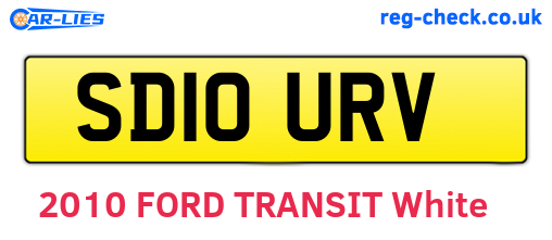 SD10URV are the vehicle registration plates.