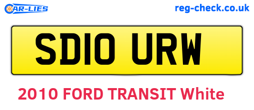 SD10URW are the vehicle registration plates.