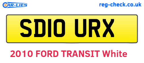 SD10URX are the vehicle registration plates.