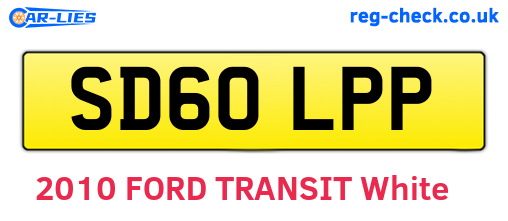 SD60LPP are the vehicle registration plates.