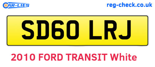 SD60LRJ are the vehicle registration plates.