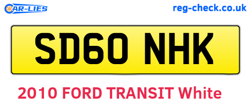 SD60NHK are the vehicle registration plates.