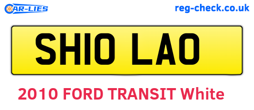 SH10LAO are the vehicle registration plates.