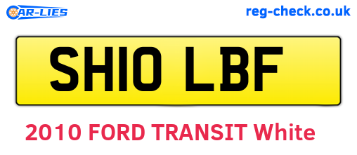 SH10LBF are the vehicle registration plates.