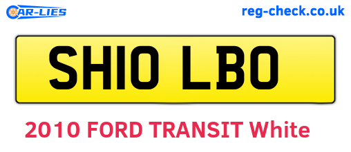 SH10LBO are the vehicle registration plates.