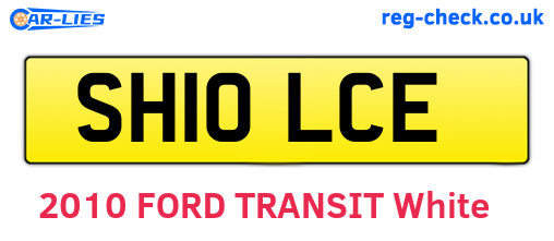 SH10LCE are the vehicle registration plates.