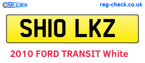 SH10LKZ are the vehicle registration plates.