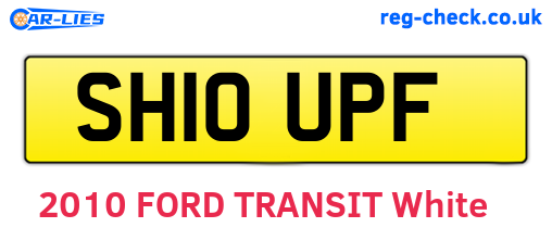 SH10UPF are the vehicle registration plates.