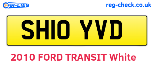 SH10YVD are the vehicle registration plates.