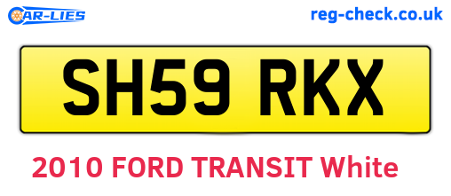 SH59RKX are the vehicle registration plates.