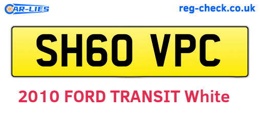 SH60VPC are the vehicle registration plates.