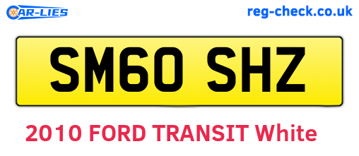 SM60SHZ are the vehicle registration plates.