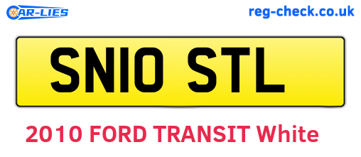 SN10STL are the vehicle registration plates.