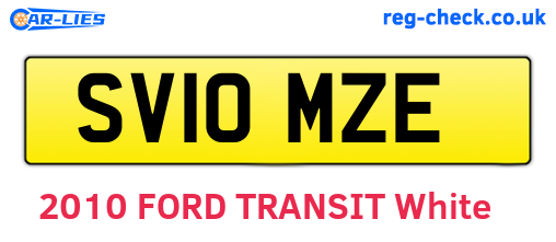 SV10MZE are the vehicle registration plates.