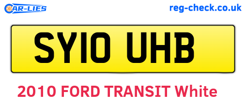 SY10UHB are the vehicle registration plates.