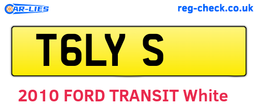 T6LYS are the vehicle registration plates.