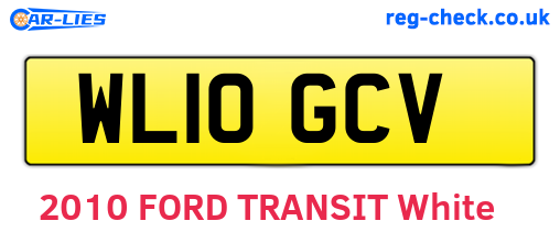 WL10GCV are the vehicle registration plates.