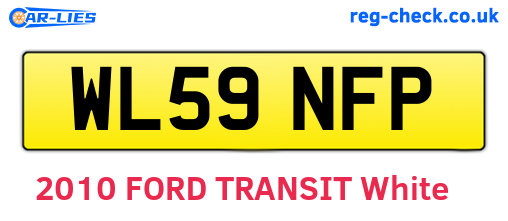 WL59NFP are the vehicle registration plates.