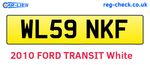 WL59NKF are the vehicle registration plates.