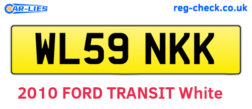 WL59NKK are the vehicle registration plates.