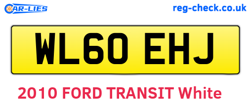 WL60EHJ are the vehicle registration plates.