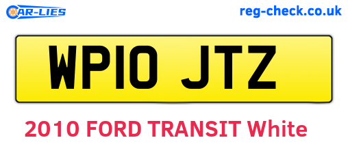 WP10JTZ are the vehicle registration plates.