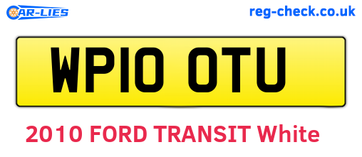 WP10OTU are the vehicle registration plates.