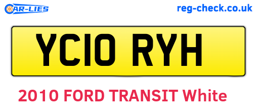 YC10RYH are the vehicle registration plates.